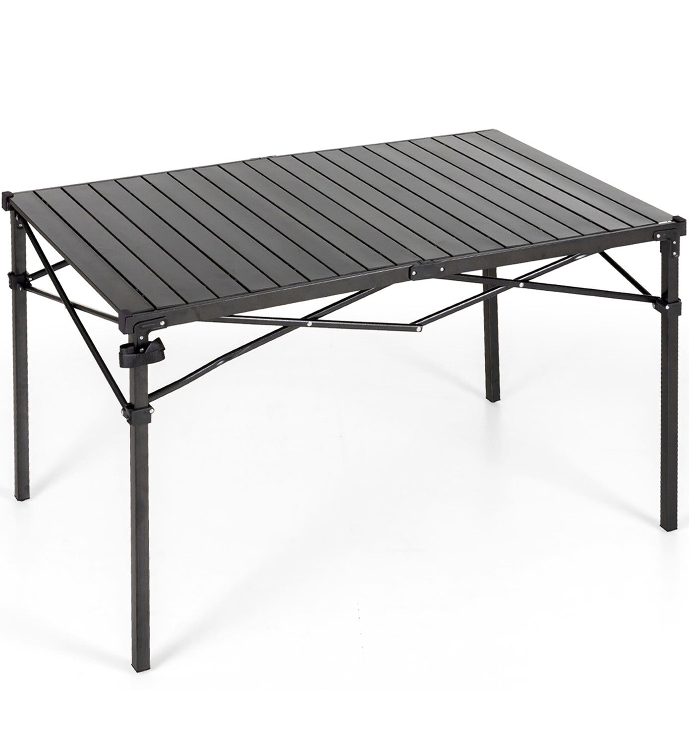 ALPHA CAMP 3-Piece Folding Camping Table with Bench Set，4FT