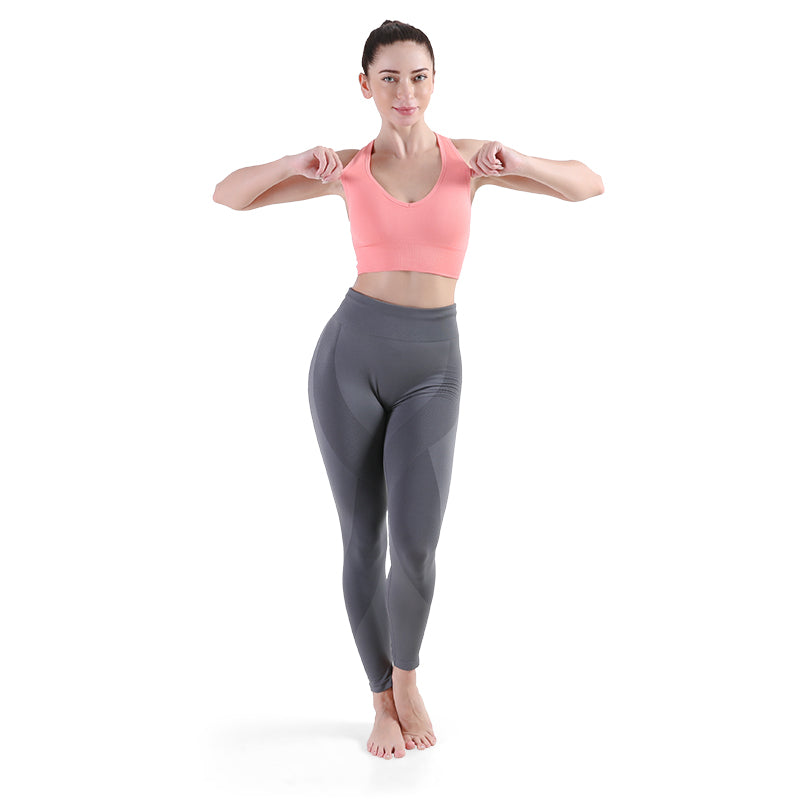 Women High Waist Butt Lifting Yoga Shorts Seamless Breathable